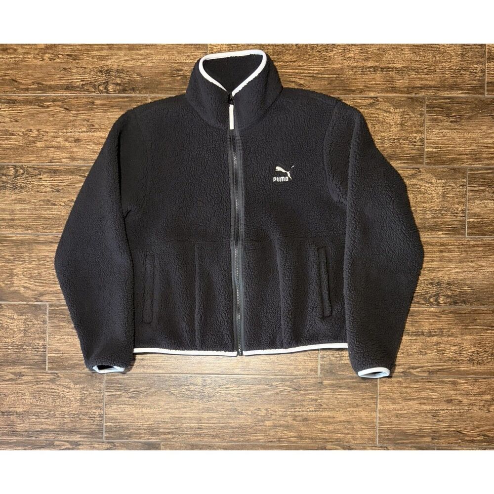 Puma Sherpa Fleece Zip-Up Jacket - S
